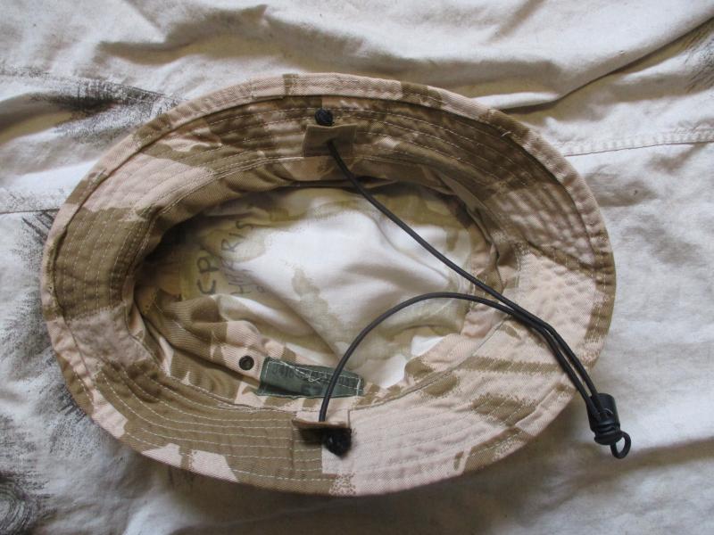 BRITISH ARMY / SAS issue MODIFIED DESERT DPM DDPM BOONIE HAT 57CM MEDIUM