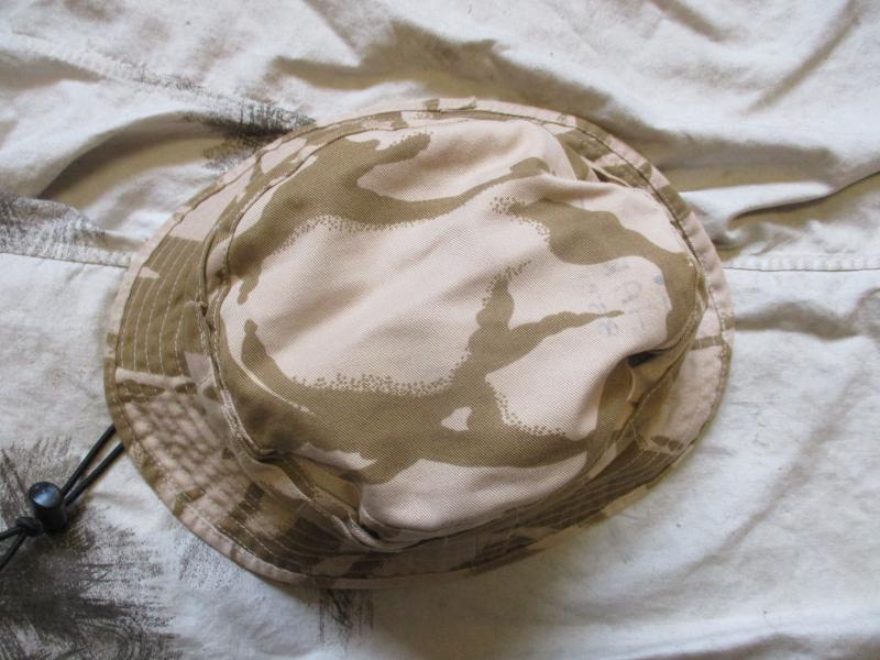 BRITISH ARMY / SAS issue MODIFIED DESERT DPM DDPM BOONIE HAT 57CM MEDIUM