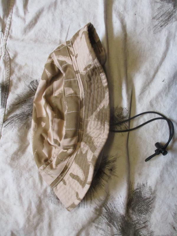 BRITISH ARMY / SAS issue MODIFIED DESERT DPM DDPM BOONIE HAT 57CM MEDIUM