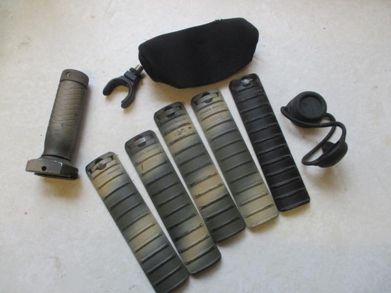 REAL knights armament PICATINI RAIL COVERS & acog coverS & GANGSTER DOWN GRIP camo SAS DIEMACO US SEAL TEAM DEVGRU