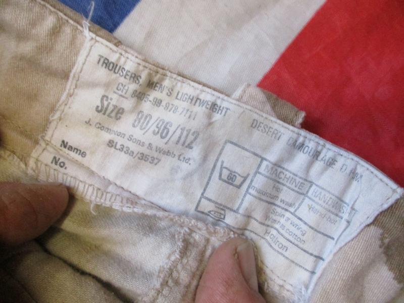VERY RARE british army GULF WAR WAR 1 DESERT DPM ddpm LIGHTWEIGHT TROUSERS 36