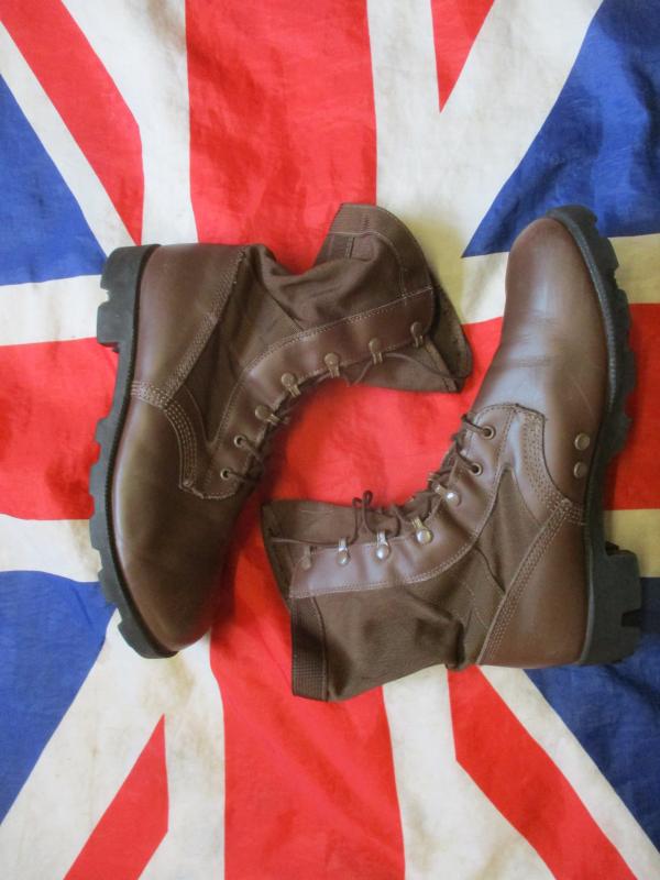 GENUINE wp BRITISH ARMY UKSF sas ISSUE JUNGLE COMBAT BOOTS mtp brown UK 10 L / W