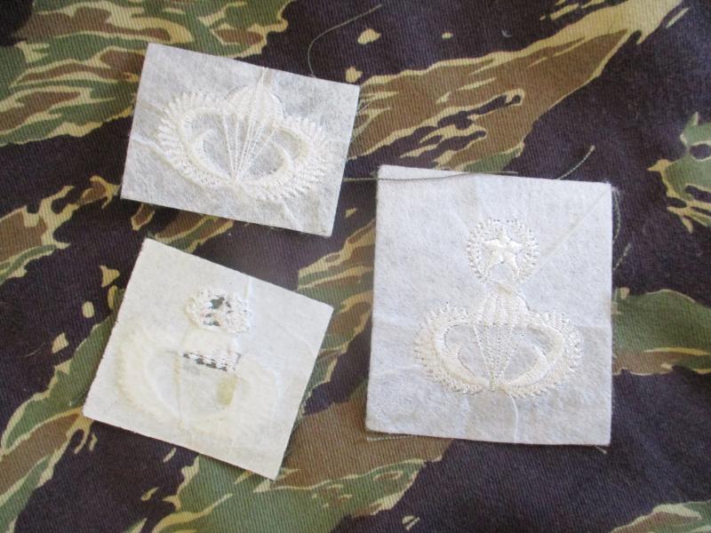SOUTH KOREA parachute PARATROOPER PARA WINGS BADGE SET VIETNAM WAR era
