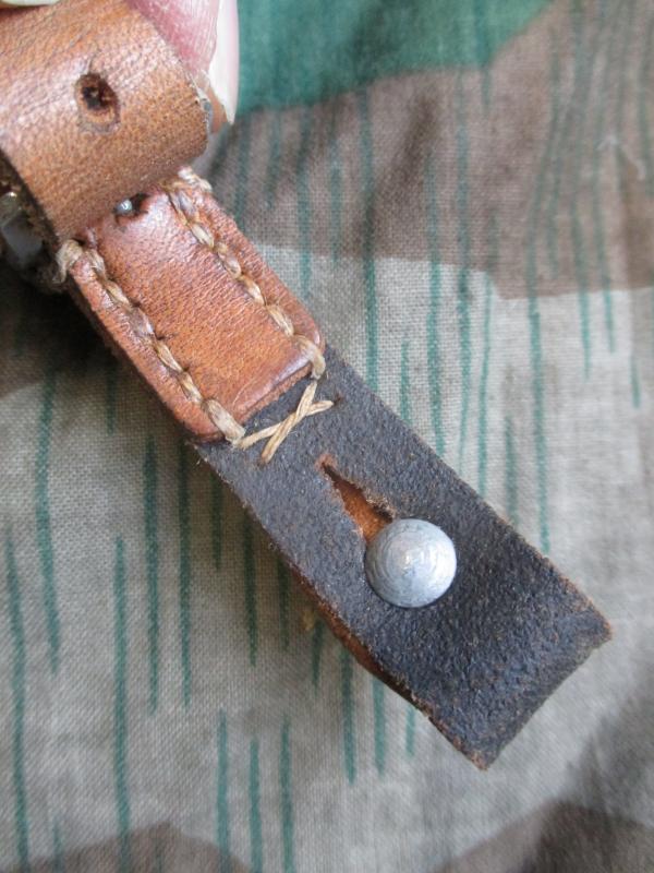 ORIGINAL WW2 GERMAN ARMY / LUFTWAFFE / WAFFEN SS / KRIEGSMARINE m40 m35 m42 BLACK LEATHER HELMET CHIN STRAP