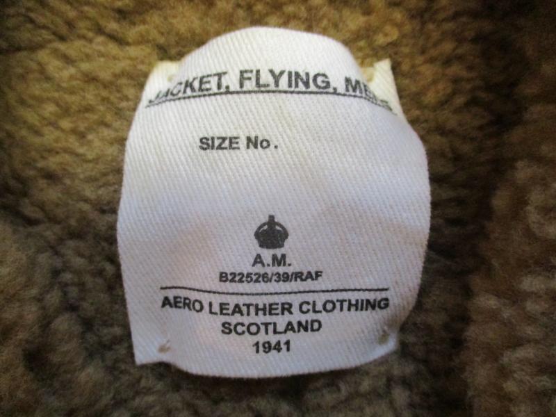 rare AERO LEATHER CO kids childs WW2 RAF SPITFIRE BOMBER PILOTS SHEEPSKIN JACKET COAT