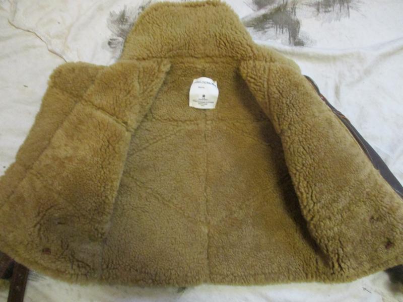 rare AERO LEATHER CO kids childs WW2 RAF SPITFIRE BOMBER PILOTS SHEEPSKIN JACKET COAT