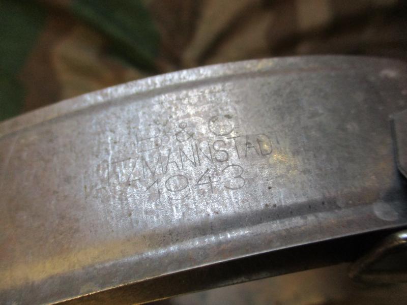 ORIGINAL WW2 GERMAN 1943 B&C M42 M40 M35 HELMET liner band 62 SHELL 54CM HEAD