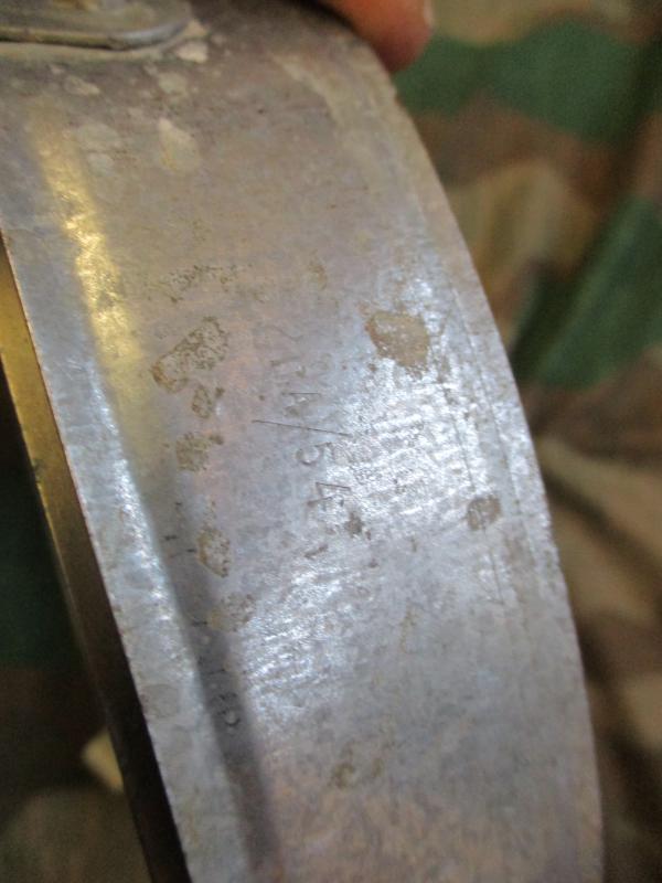 ORIGINAL WW2 GERMAN 1943 B&C M42 M40 M35 HELMET liner band 62 SHELL 54CM HEAD