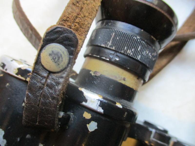 WW2 GERMAN ARMY / WAFFEN SS 6X30 cag ( SWAROVSKI ) DIENSTGLAS BINOCULARS TAN OVERPAINTED BLACK