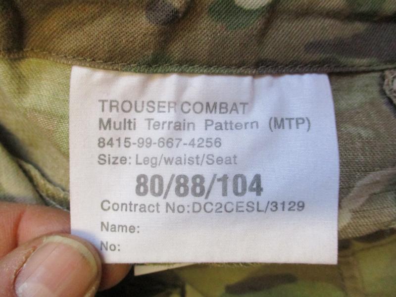 BRITISH ARMY MTP combat 95 soldier 95 jungle TROUSERS PANTS 34