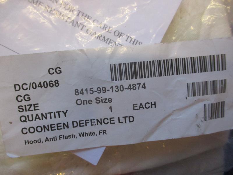 ROYAL NAVY ARMY ISSUE FLAME RESISTANT flash hood BALACLAVA arctic HELMET LINER