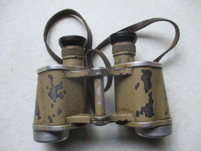 WW2 GERMAN ARMY / Waffen SS 6X30 cag DIENSTGLAS BINOCULARS dak / late war ordinance TAN
