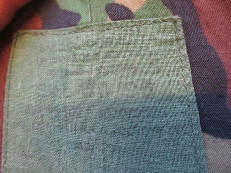 FALKLANDS WAR era 70'S dpm SAS cotton GABARDINE ARCTIC windproof SMOCK no arm ffd pocket 2rank slides