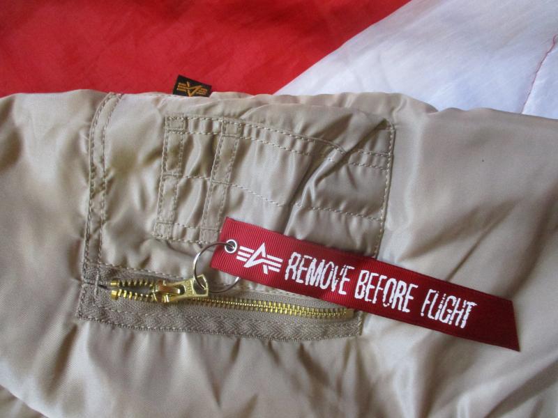 REAL ORIGINAL ALPHA INDUSTRIES USA MA1 bomber pilot JACKET COAT khaki tan SMALL new