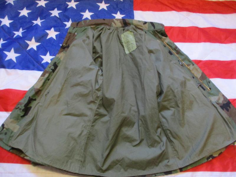 real 1985 US ARMY USA Issue WOODLAND CAMO CAMOUFLAGE M65 COAT COMBAT JACKET M-L
