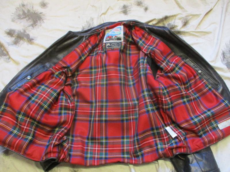 GENUINE VINTAGE AERO LEATHER CO HORSEHIDE highwayman JACKET BLACK 42 LARGE