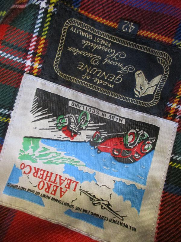 GENUINE VINTAGE AERO LEATHER CO HORSEHIDE highwayman JACKET BLACK 42 LARGE