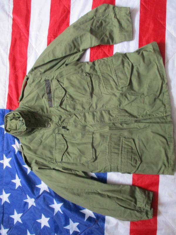 1974 ALPHA INDUSTRIES US ARMY / USAF  ISSUE VIETNAM WAR OG 107 M65 COAT COMBAT jacket Medium Regular / LARGE