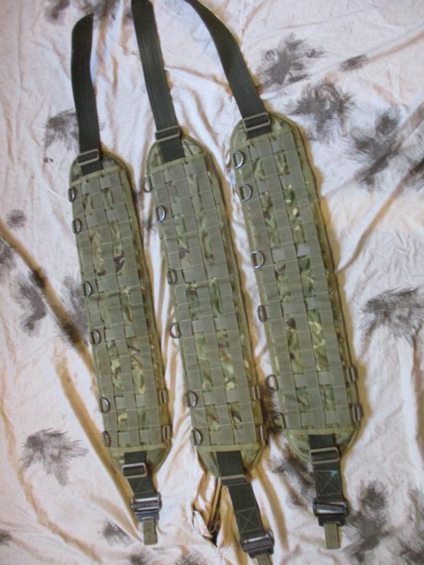 Old skool JAYJAYS of Brecon AIRBORNE MOLLE ROLL PIN belt HIPPO PAD WEBBING mtp