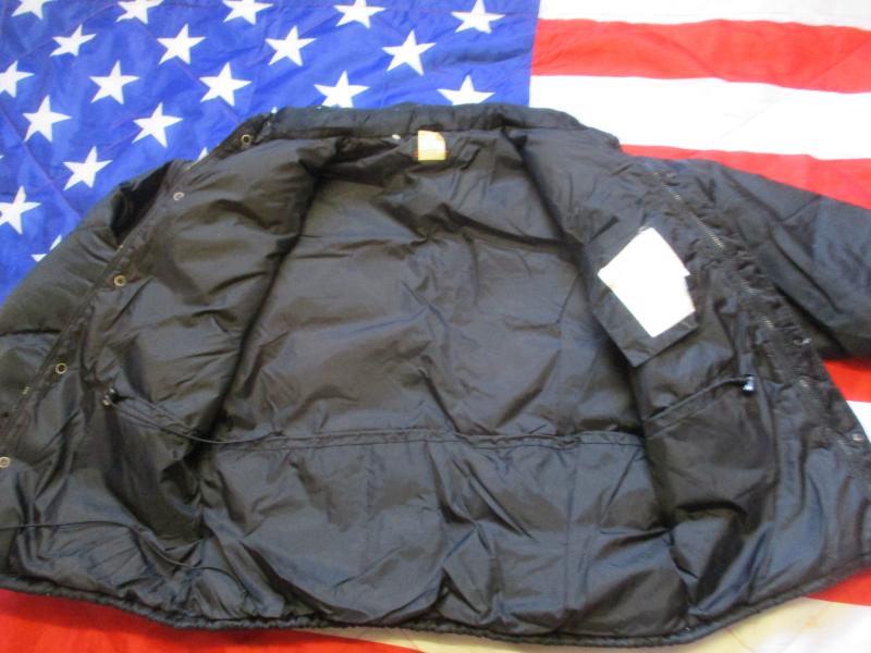 GENUINE ALPHA INDUSTRIES USA warm down feather filled ARCTIC JACKET black MEDIUM