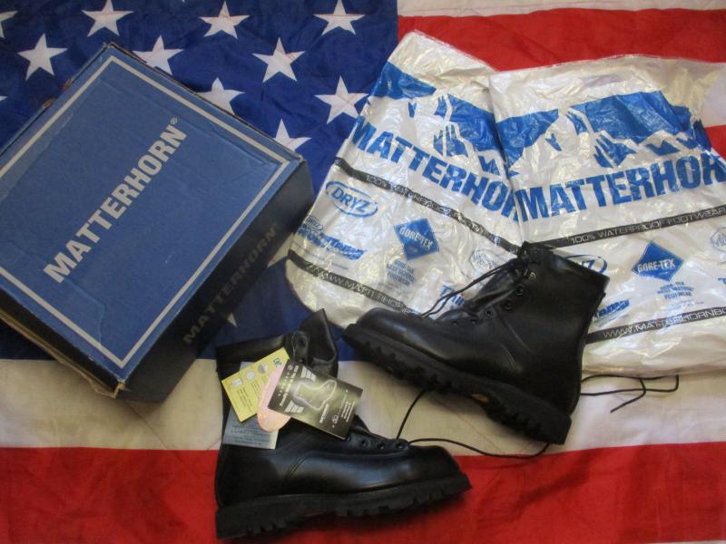 Real MATTERHORN usa made HI LEG COMBAT BOOTS goretex waterproof UK 8 usa9 NEW