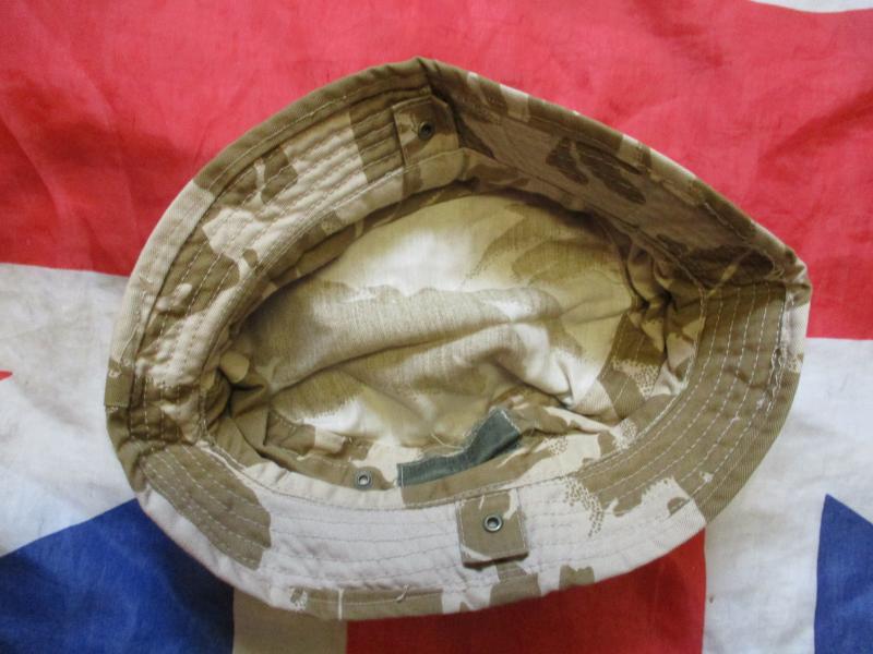BRITISH ARMY / SAS issue MODIFIED DESERT DPM DDPM BOONIE HAT 56CM MEDIUM