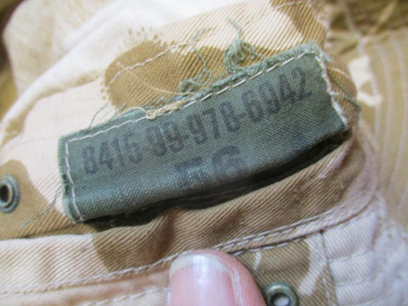 BRITISH ARMY / SAS issue MODIFIED DESERT DPM DDPM BOONIE HAT 56CM MEDIUM