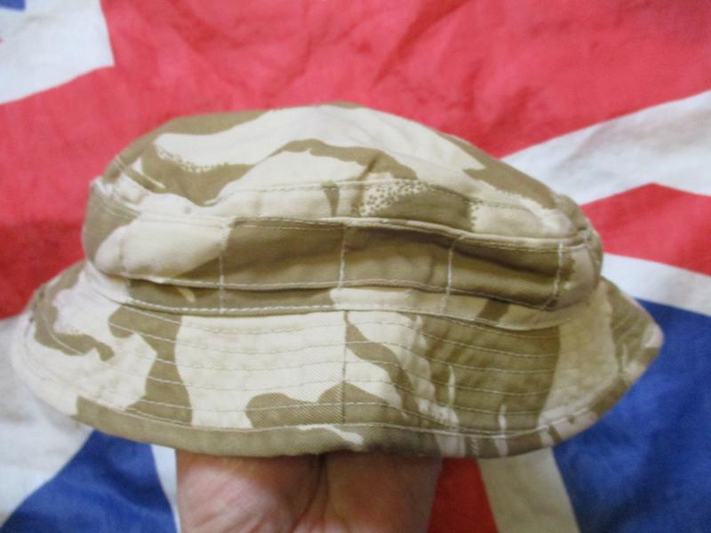 BRITISH ARMY / SAS issue MODIFIED DESERT DPM DDPM BOONIE HAT 56CM MEDIUM