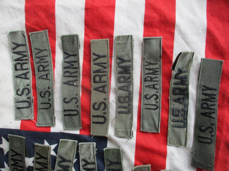 GENUINE issue US ARMY VIETNAM WAR ERA branch tape WEBBING PATCH subdued