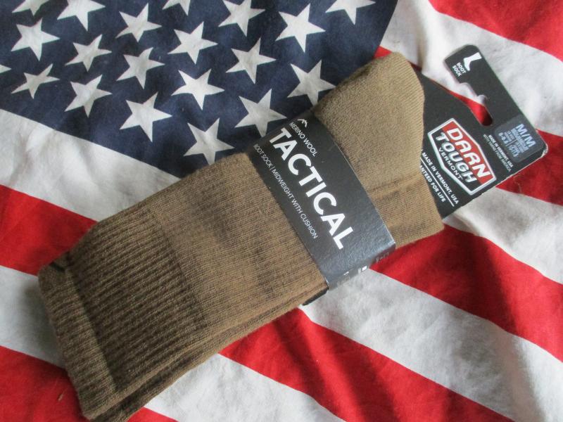 DARNT TOUGH Vermont usa MERINO WOOL TACTICAL combat boot SOCKS COYOTE TAN new