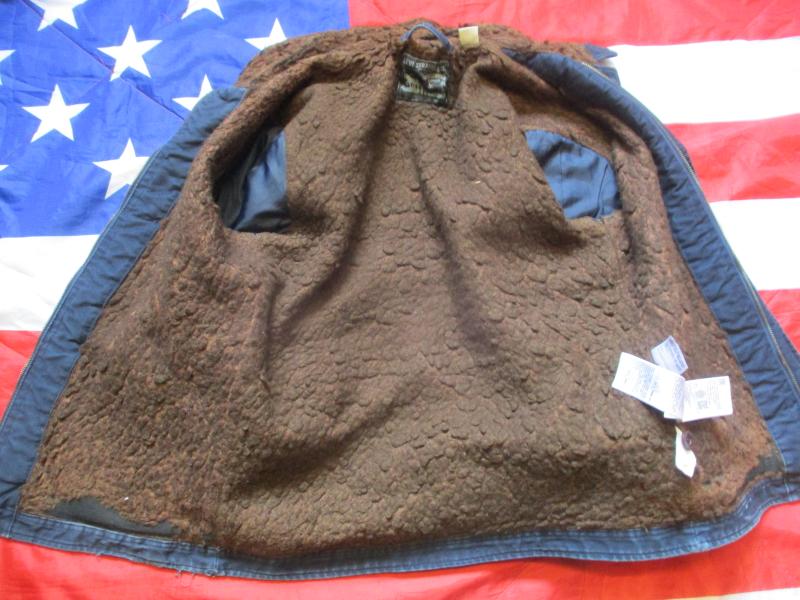 rare Vintage Fashion LEVIS ww2 US NAVY N1 N3 wool Sherpa DECK JACKET COAT medium