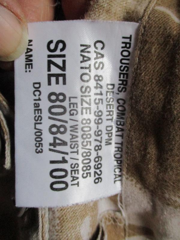 BRITISH ARMY DESERT DPM DDPM combat 95 soldier 95 TROUSERS 32