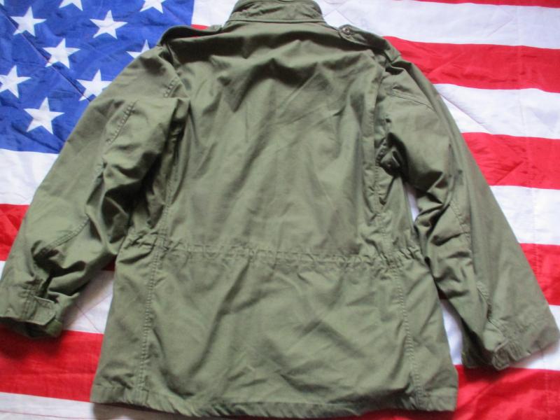 GENUINE 1987 US ARMY ISSUE usa M65 COAT COMBAT jacket VIETNAM WAR GREEN LARGE LONG / XL