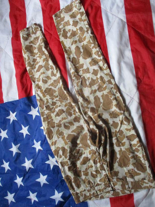 CARHARTT US ARMY VIETNAM DUCK HUNTER / USMC WW2 FROGSKIN BEACH SIDE camo SID PANT TROUSERS