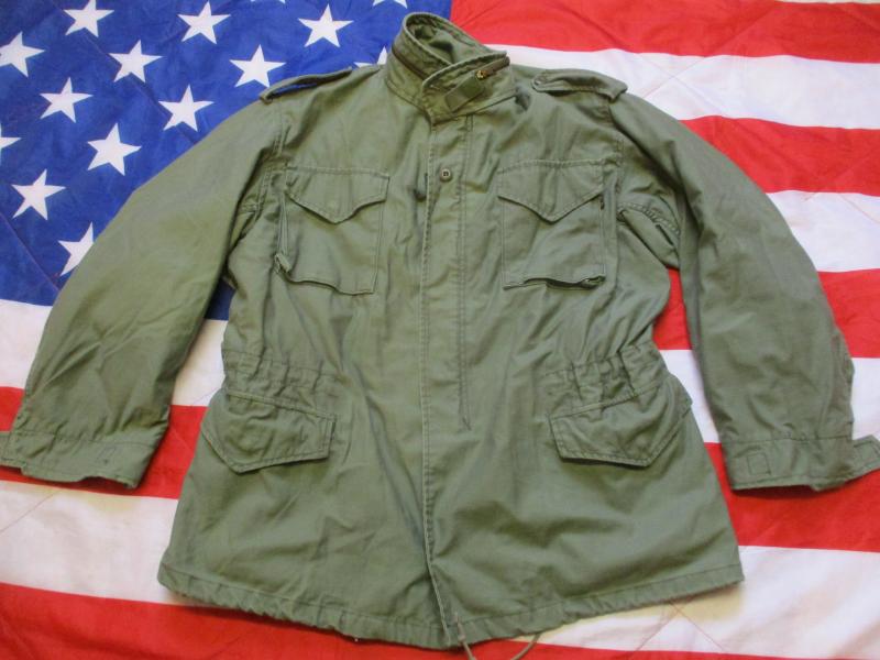 GENUINE alpha industries USA US ARMY M65 COAT COMBAT jacket VIETNAM WAR OG GREEN