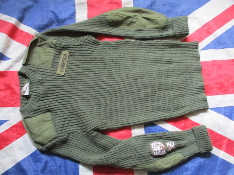 GENUINE BRITISH ARMY / COMMANDO issue WOOL JUMPER PULLOVER JERSEY 112CM xl RQMS / WO2 REME