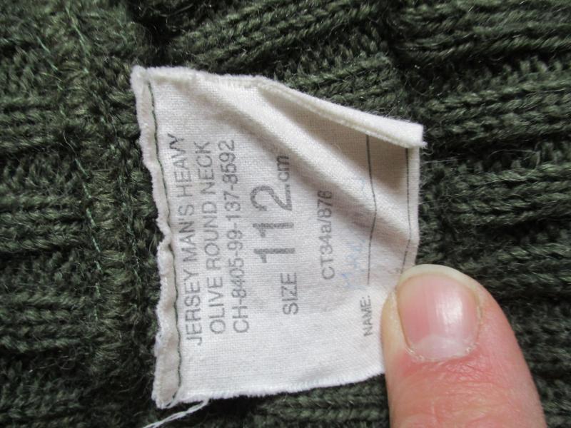 GENUINE BRITISH ARMY / COMMANDO issue WOOL JUMPER PULLOVER JERSEY 112CM xl RQMS / WO2 REME
