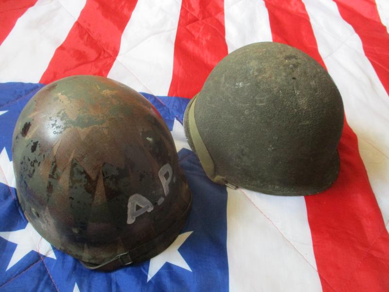 WW2 US ARMY front SEAM SWIVEL BALE m1 STEEL COMBAT helmet & WESTINGHOUSE LINER