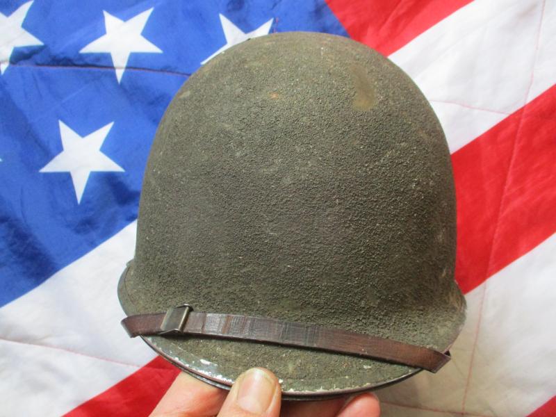 WW2 US ARMY front SEAM SWIVEL BALE m1 STEEL COMBAT helmet & WESTINGHOUSE LINER more pictures