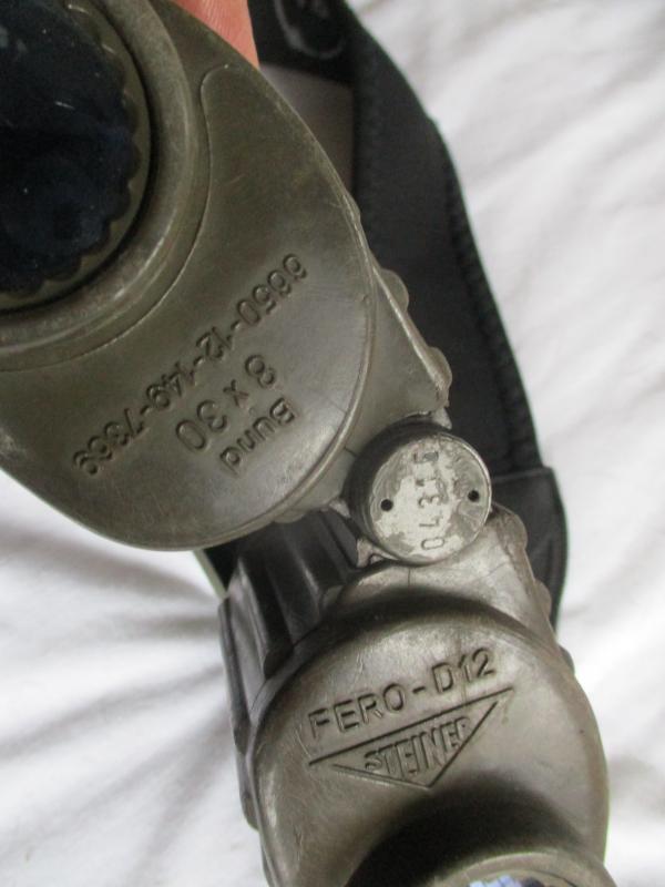 STEINER German army bund ISSUE 8x30 rubber armoured BINOCULARS with graticules