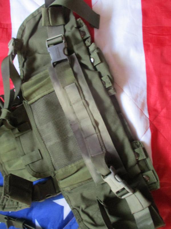 BLACKHAWK molle strike COMMANDO CHEST HARNESS RIG PLATE CARRIER & pouches SF OG GREEN