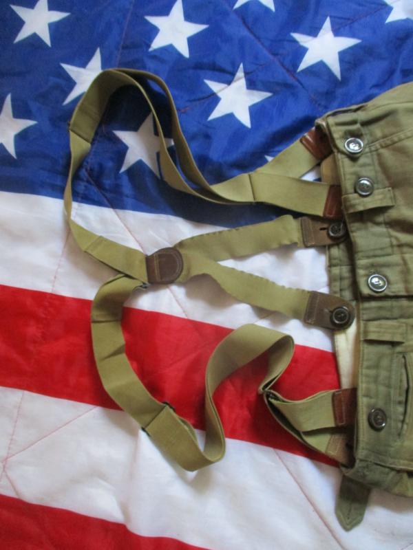 WW2 US ARMY AIRBORNE PARATROOPER para M43 JUMP COMBAT TROUSERS PANTS kay canvas