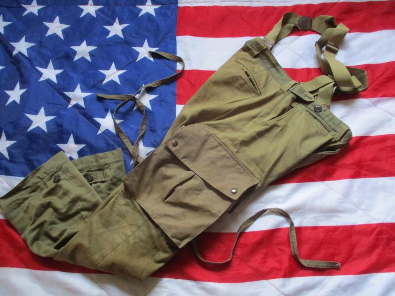 WW2 US ARMY AIRBORNE PARATROOPER para M43 JUMP COMBAT TROUSERS PANTS kay canvas