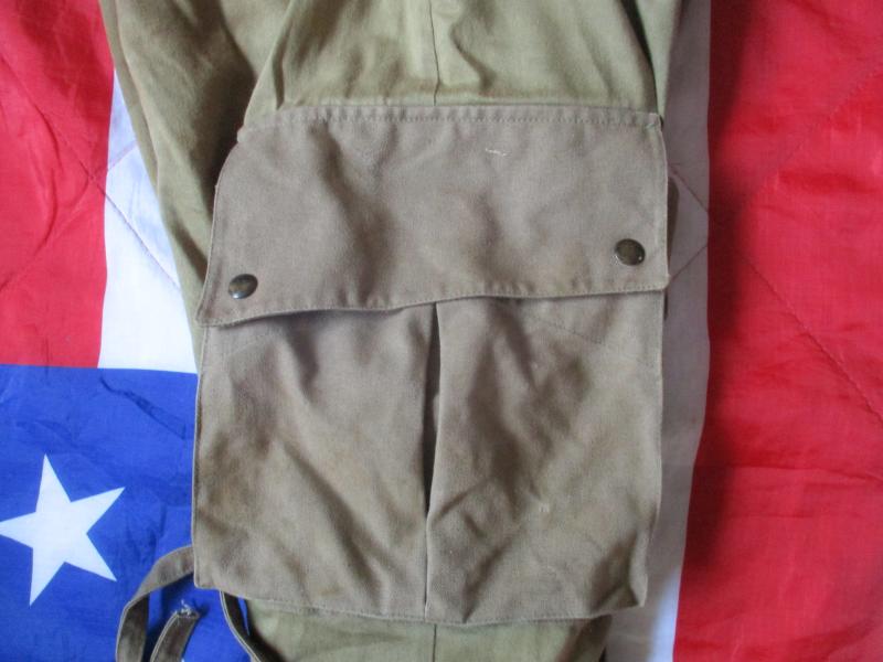 WW2 US ARMY AIRBORNE PARATROOPER para M43 JUMP COMBAT TROUSERS PANTS kay canvas