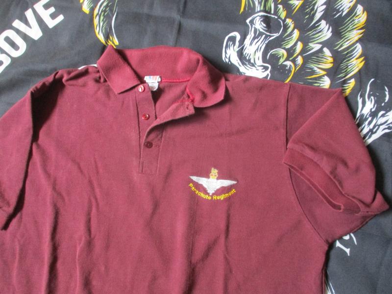 THE PARACHUTE REGIMENT AIRBORNE PARA paratrooper polo shirt XL MADE IN ENGLAND