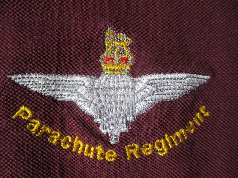 THE PARACHUTE REGIMENT AIRBORNE PARA paratrooper polo shirt XL MADE IN ENGLAND