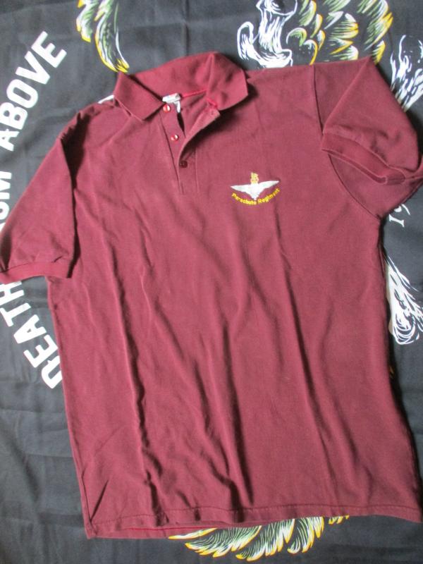 THE PARACHUTE REGIMENT AIRBORNE PARA paratrooper polo shirt XL MADE IN ENGLAND