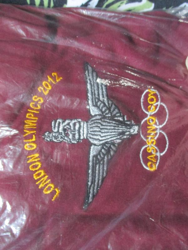 PARACHUTE REGIMENT OP OLYMICS 2012 cassino company AIRBORNE PARA paratrooper T shirt XL new
