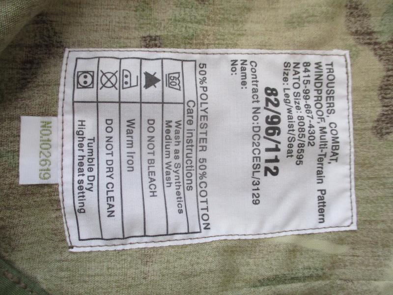 BRITISH ARMY  ARCTIC ISSUE sas windproof MTP multicam CAMO TROUSERS PANTS 82/96/112 XL new