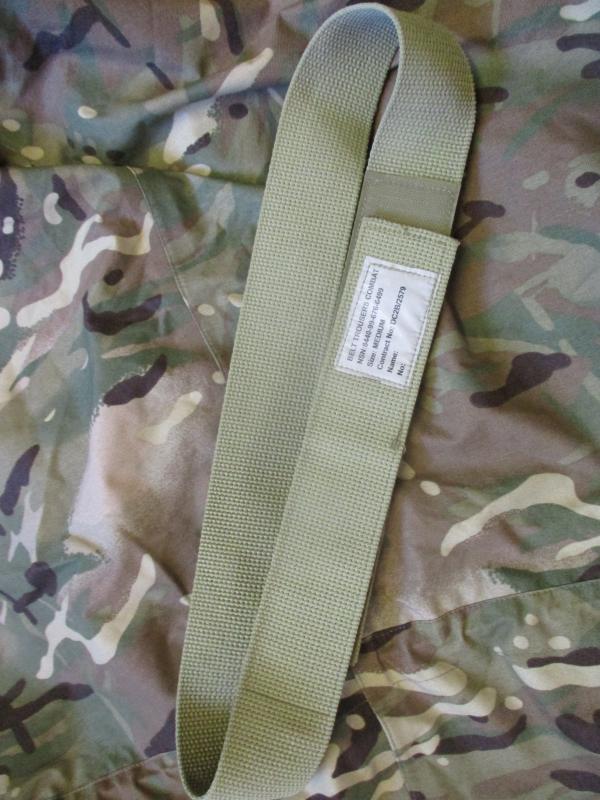 BRITISH ARMY / PARA AFGHANISTAN ISSUE TABBING velcr0 WEBBING trouser BELT mtp light olive NEW
